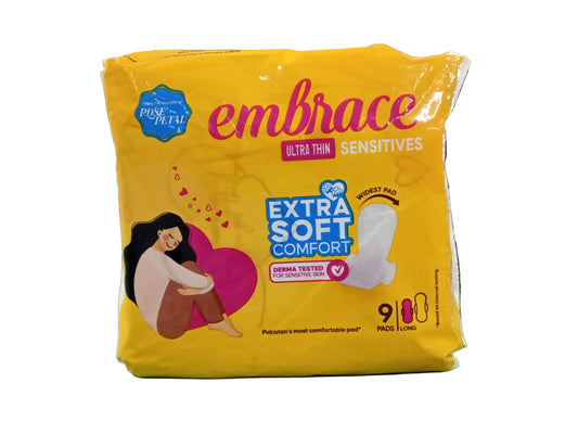 Embrace Maxi sensitive long pads 9Pcs