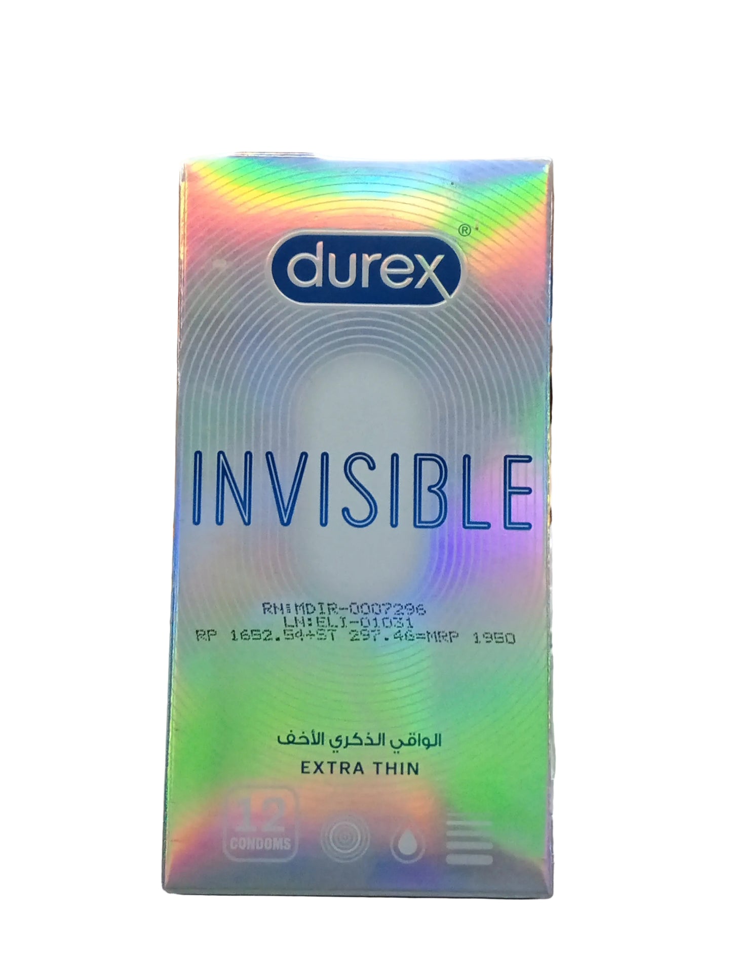 Durex invisible extra thin 12 condoms