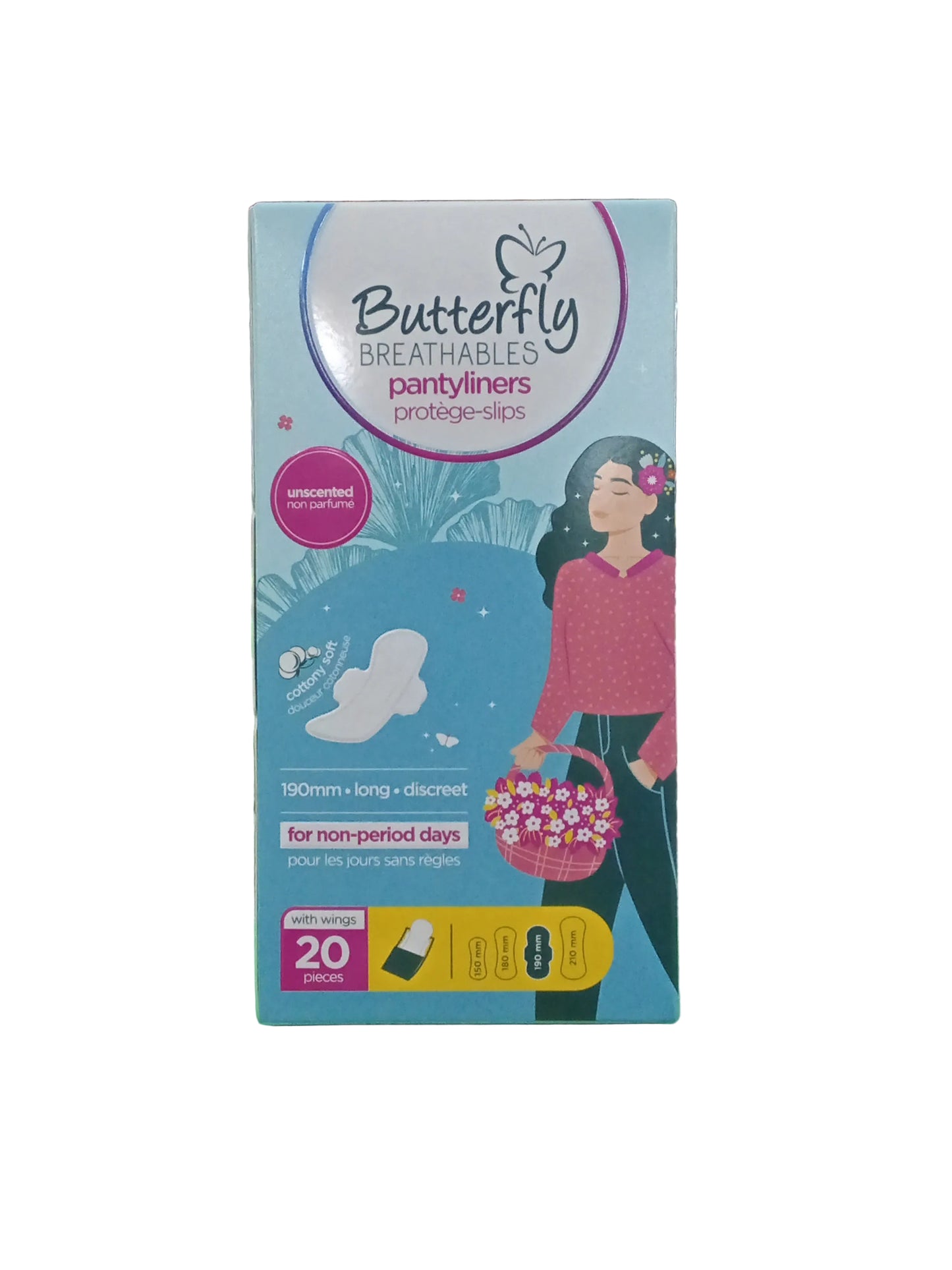 Butterfly Organic cotton top sheet XL- 10 pads