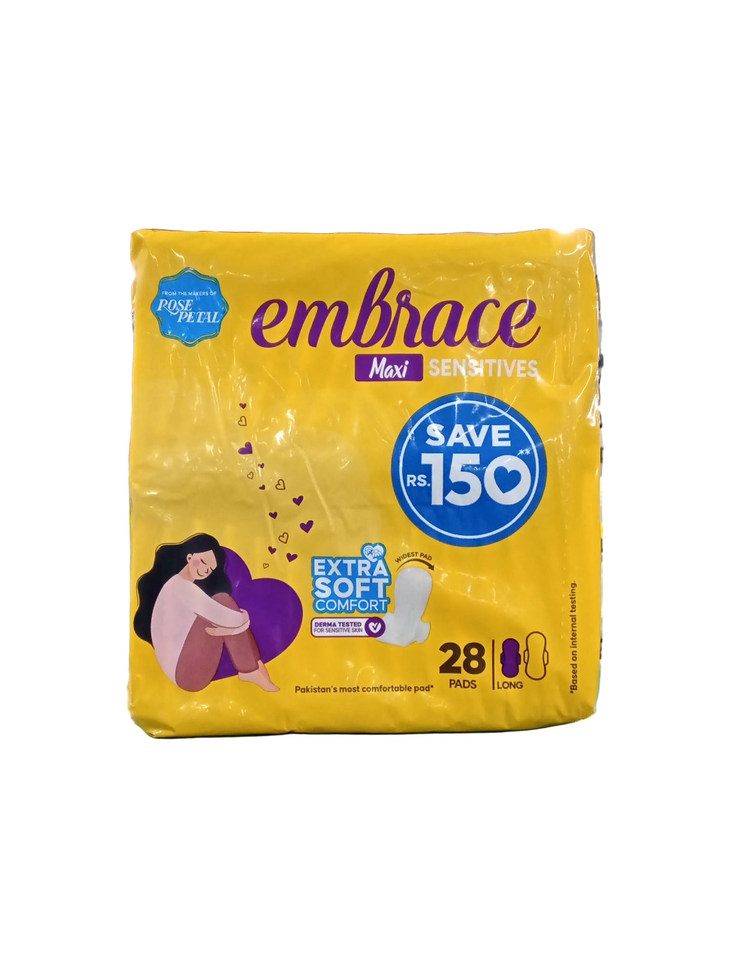 Embrace Maxi sensitive long pads 28 pcs