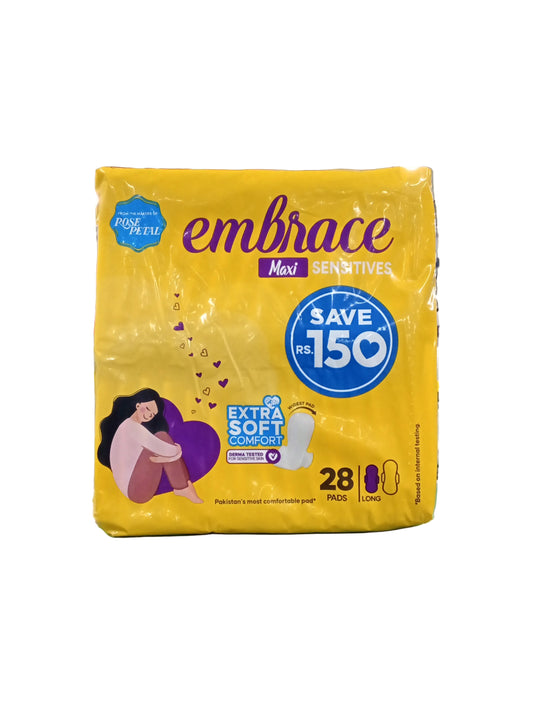 Embrace Maxi sensitive long pads 28 pcs